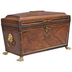 Early 19th Century Rosewood Tea Caddy