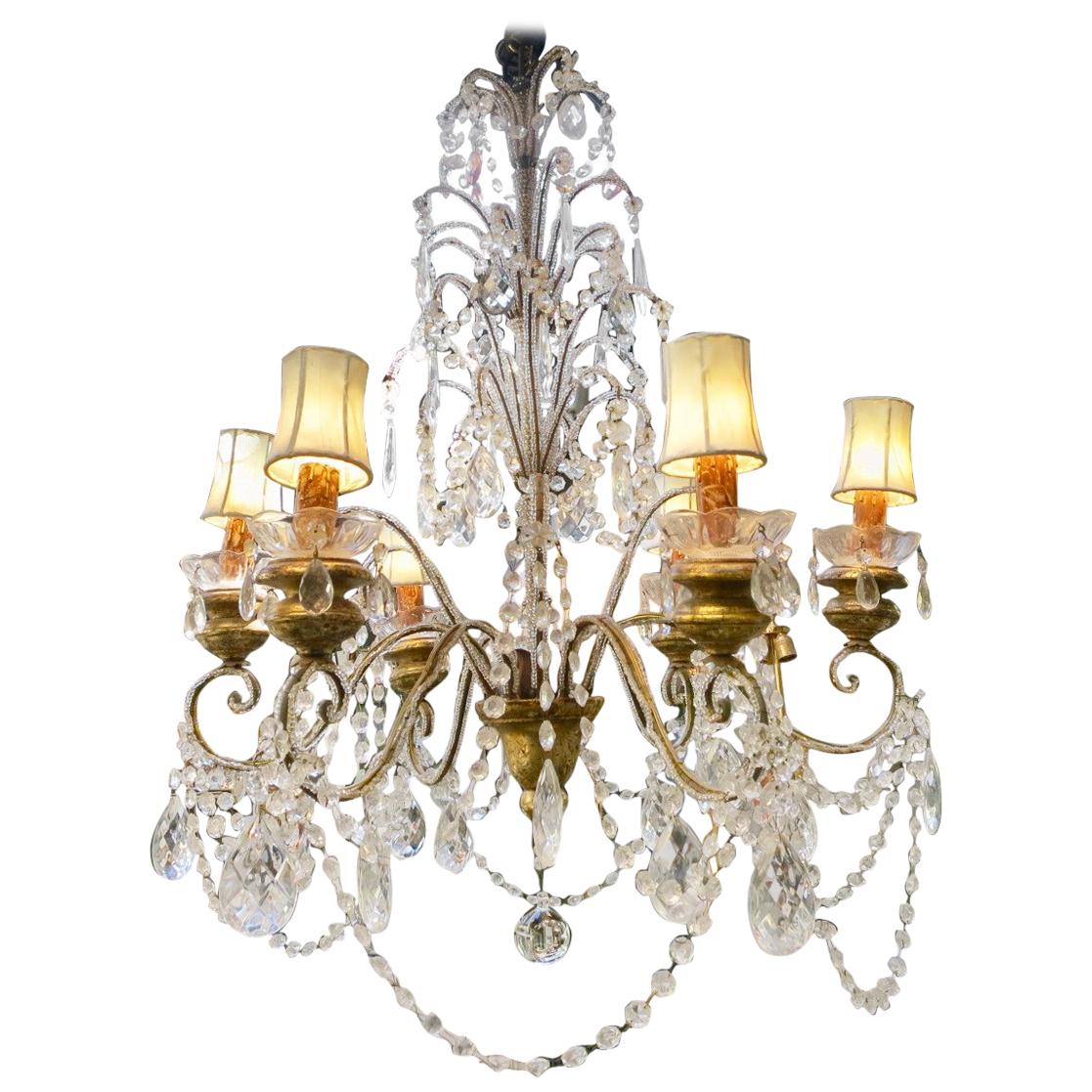 A Pair Of Florentine Italian Chandeliers For Sale