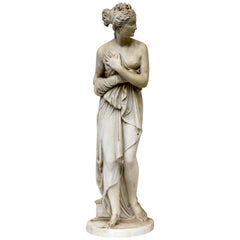 Vintage Lorenzo dal Torrione, Classicist Female Statue, Pietrasanta, Italy