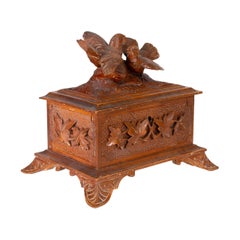 Antique Black Forest Carved Jewelry Box, circa 1900