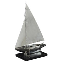 Benzie's Sterling Silber Modell Yacht:: gestempelt:: 1935