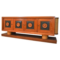 Large Sideboard in Oak by Adrien Audoux and Frida Minet, 1940