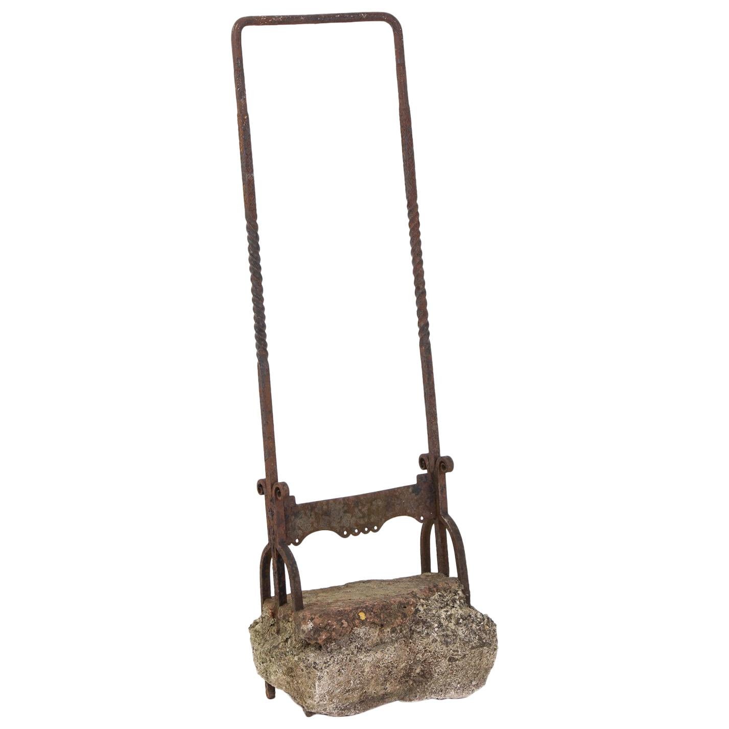 Victorian Wrought Iron Boot Scraper For Sale