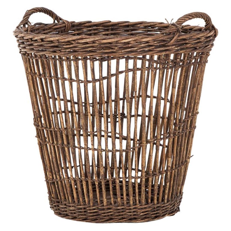 Large Wicker Laundry Basket at 1stDibs large wicker laundry baskets
