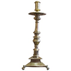 Gilt Bronze Tripod Candlestick