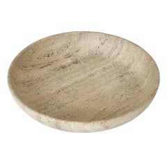 Monumental Travertine Bowl Centrepiece by Giusti and Di Rosa for Up & Up