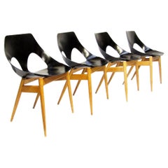 Four 1960s "Jason" Chairs by Carl Jacobs for Kandya