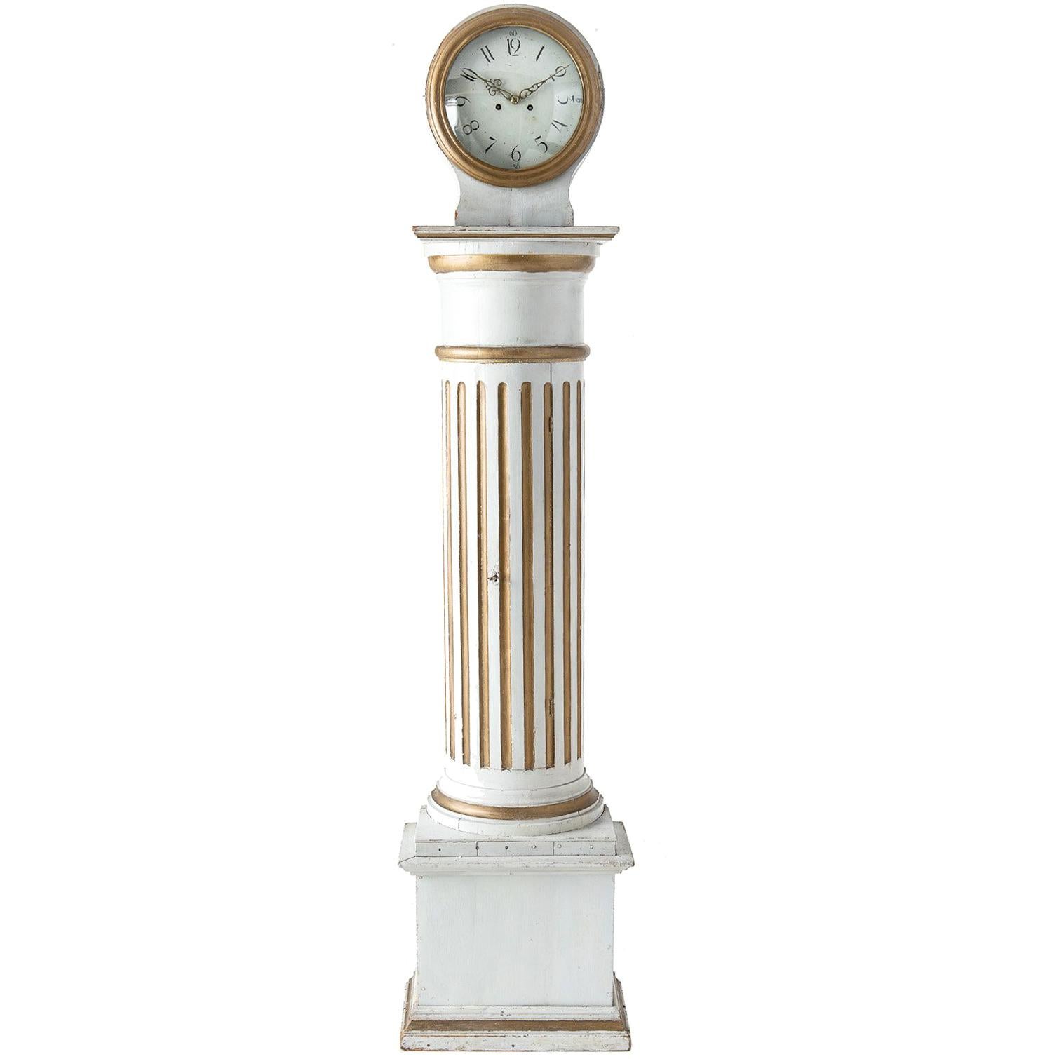 Antique Swedish Tall Case Clock, circa 1810 For Sale