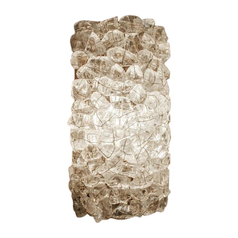 Recycled Glass Sconce For Sale