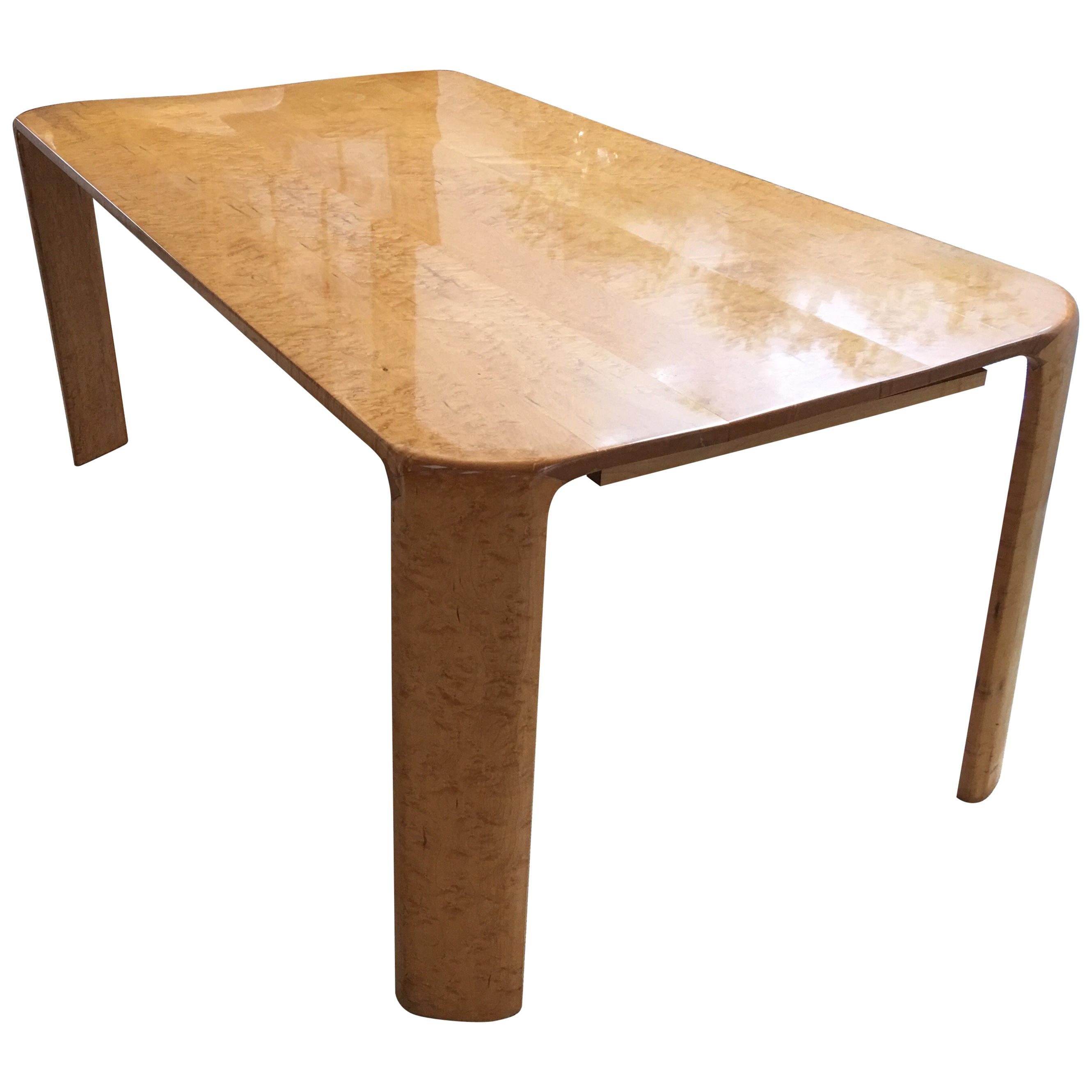 Custom Burled Maple Dining Table