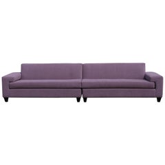 Contemporary Modern Erwin Lambeth Thomasville Carter 2 Pc Sectional Sofa Purple