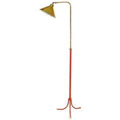 1950s "1842" Floor Lamp in Brass by Josef Frank for Svenskt Tenn