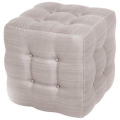 Upholstered Pouffe in Wool, Vica designed by Annabelle Selldorf