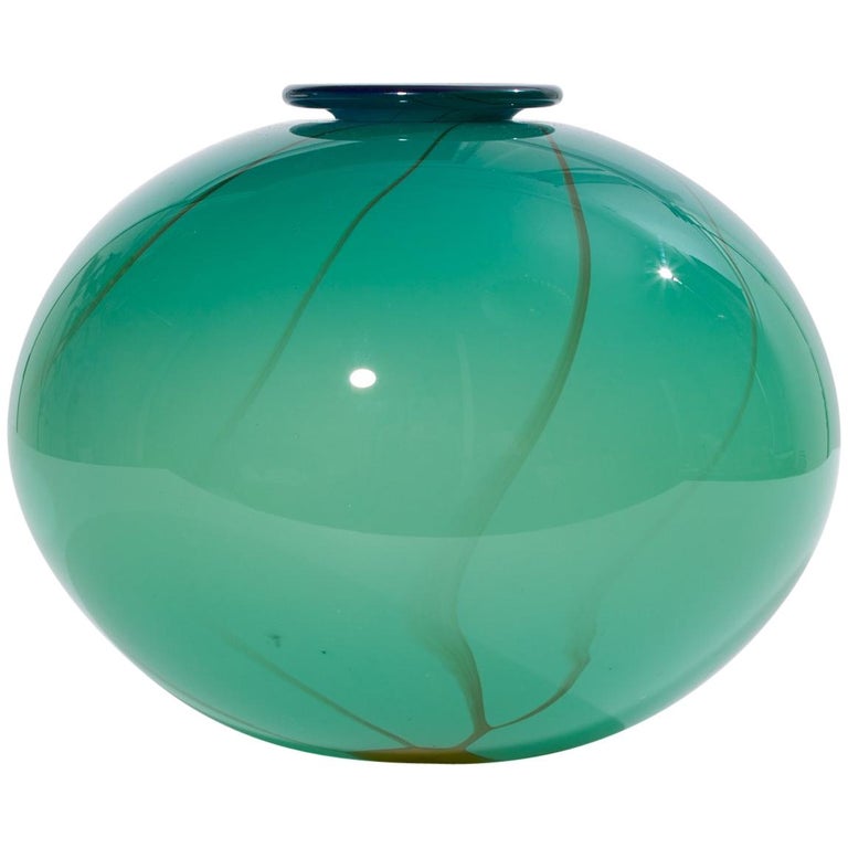 Hand Blown Art Glass Bud Vase For Sale at 1stDibs