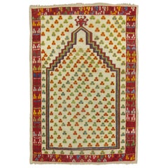 Antique Turkish Ghiordes Prayer Rug