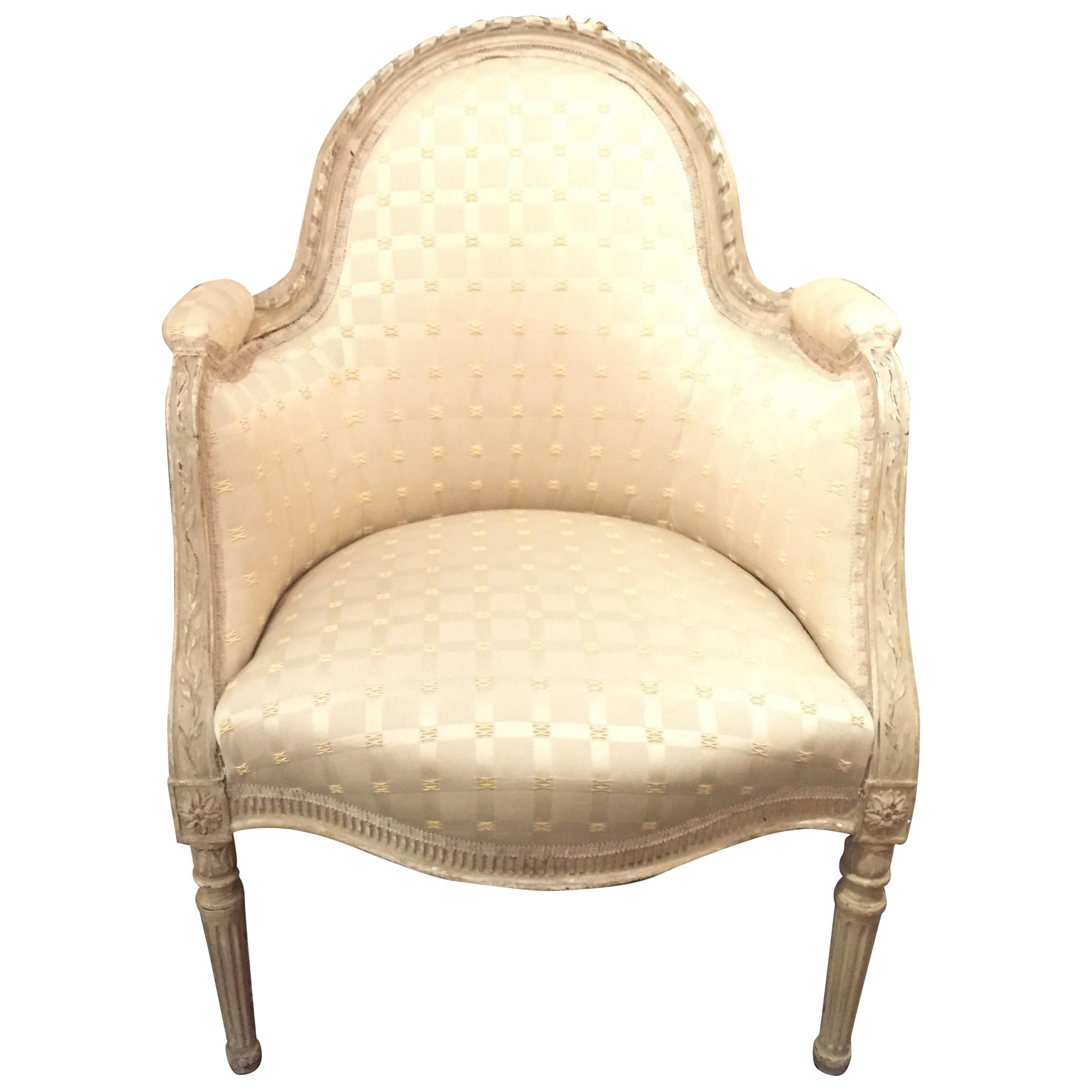 Late 19th Century French Louis XVI Berger’s Chair