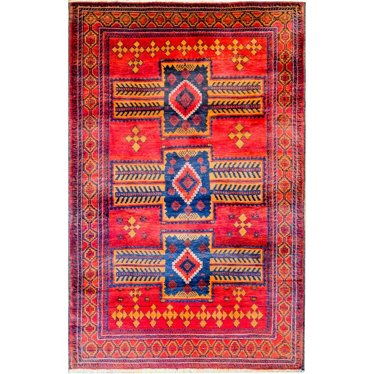 Brilliant Vintage Turkish Rug For Sale at 1stDibs