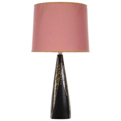 No. 953 Large Burgundia Table Lamp by Soholm 1950s, with Vintage Shade Included