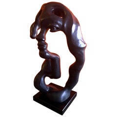 "Portrait of a Woman" Modern Abstract Sculpture by Klara Sever