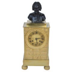 Antique Charles X Gilt Bronze Mantel Clock