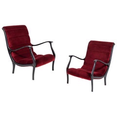 Pair of Ezio Longhi Lounge Chairs, circa 1960s