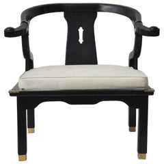 James Mont Style Asian Horseshoe Chair
