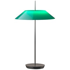 Mayfair LED Table Lamp in Black Nickel with Green Acrylic by Diego Fortunato