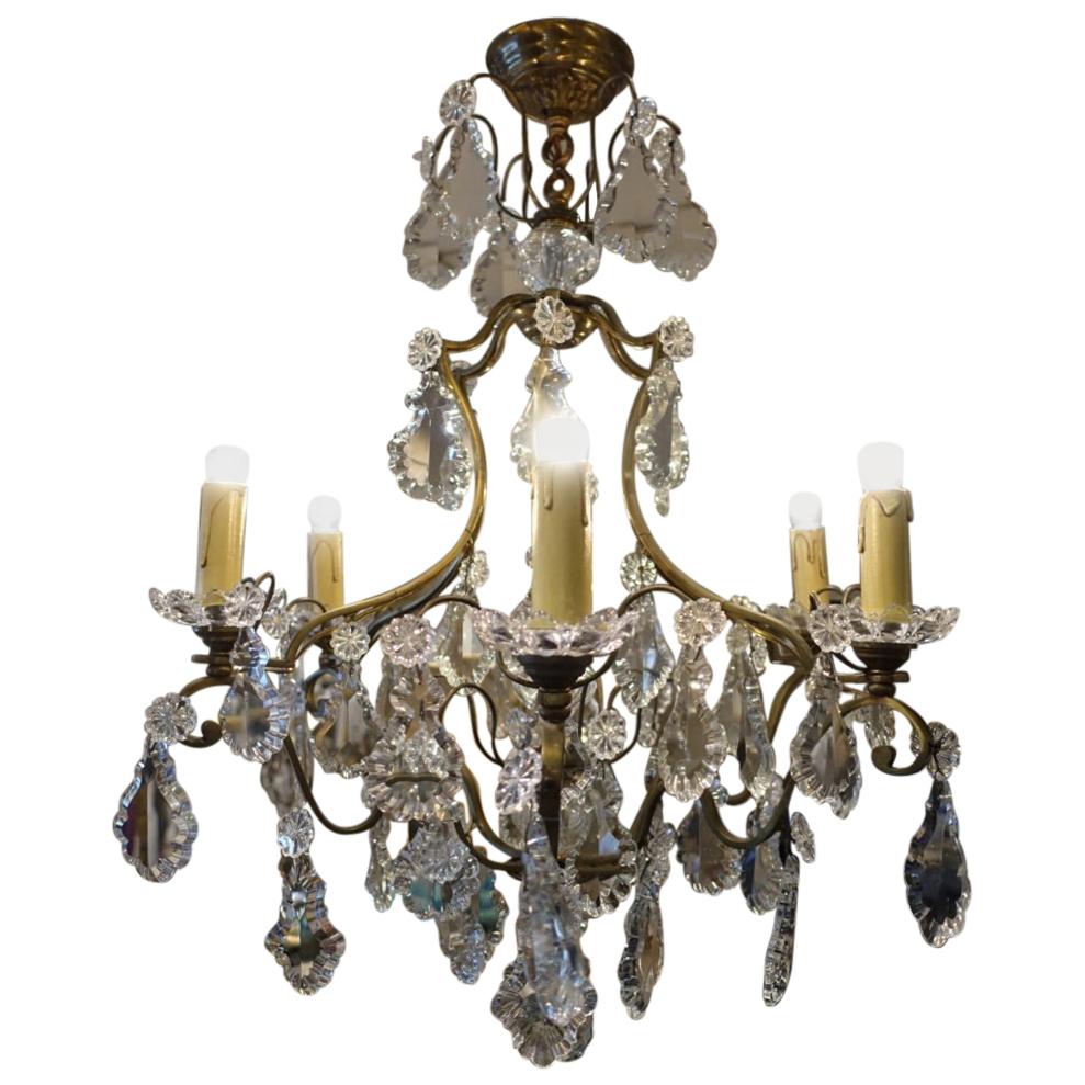 Gorgeous Vintage French Crystal Chandelier