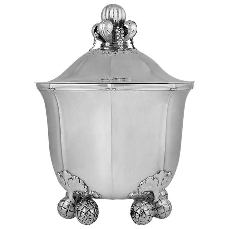 Monumental Early Vintage Jensen Wine Cooler 87 with Cover at 1stDibs