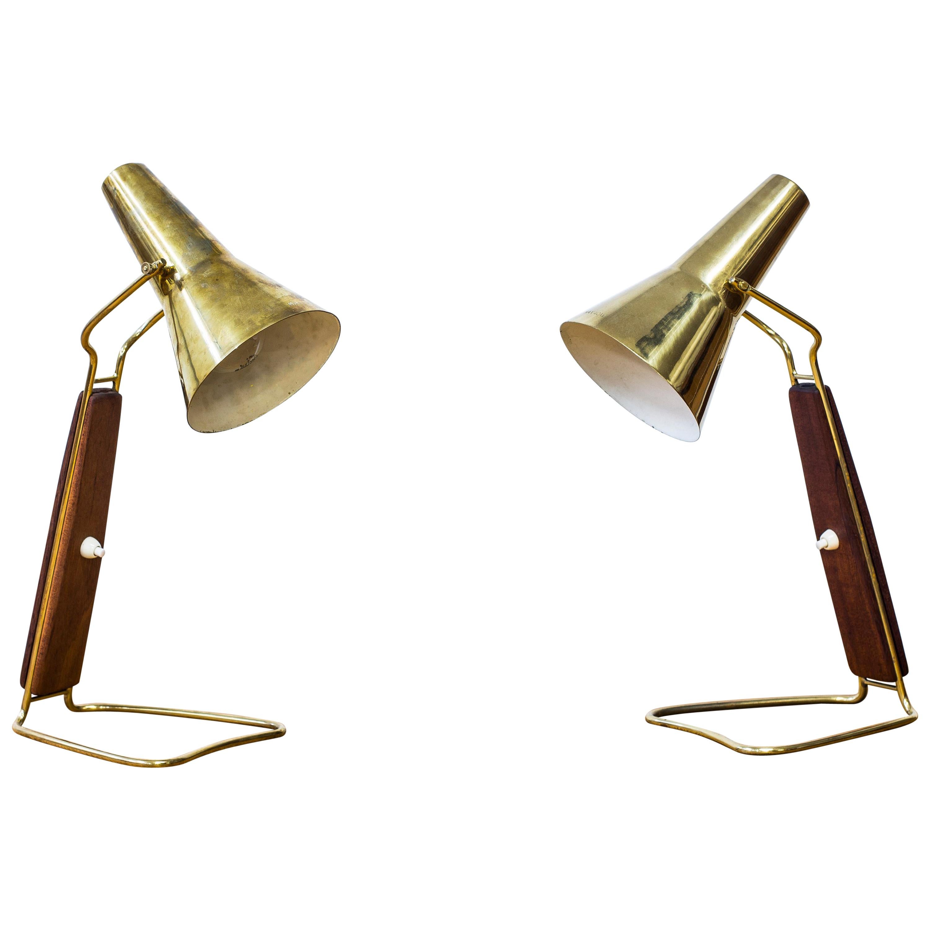 Pair of 1950s Table Lamps by Hans Bergström, Ateljé Lyktan, Sweden