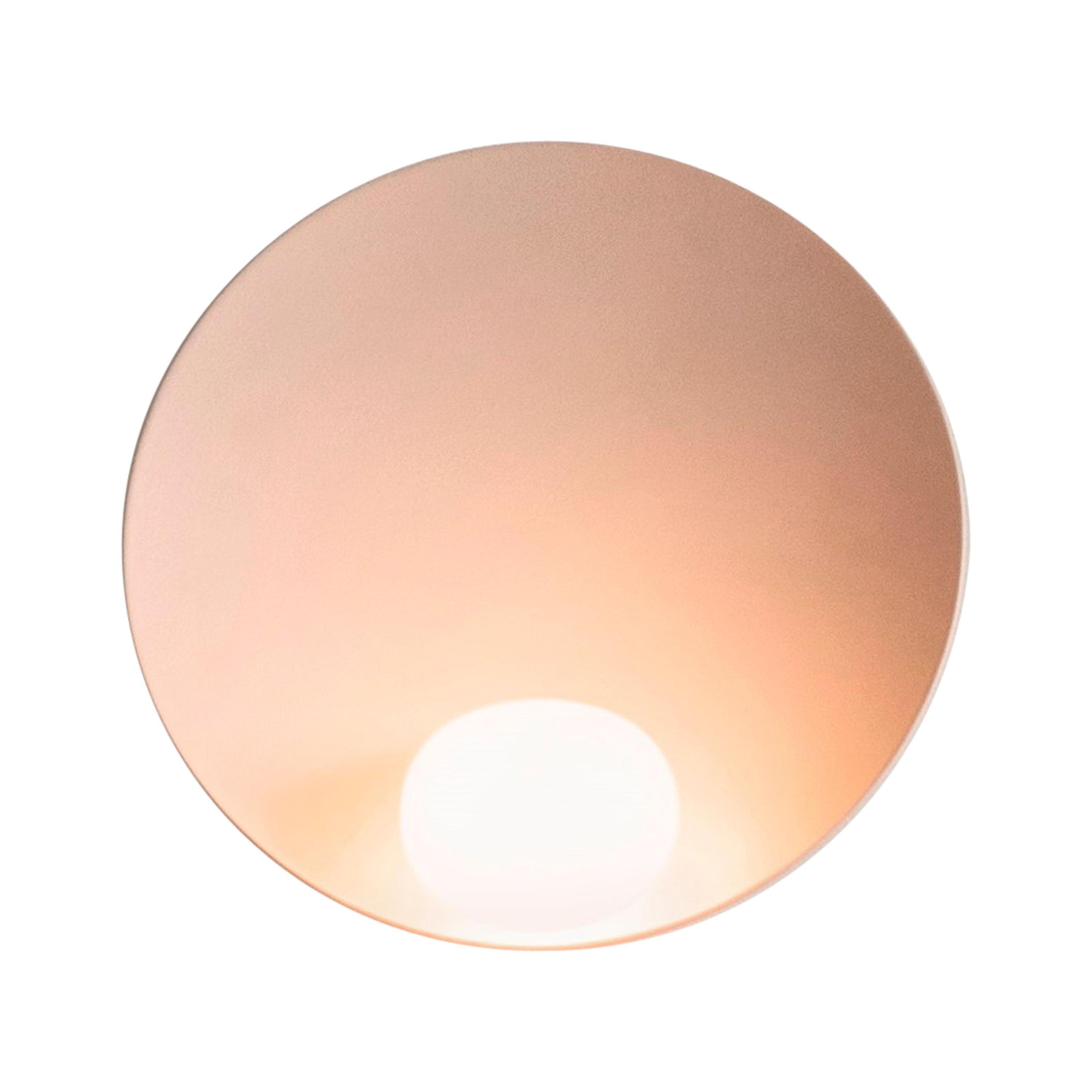 Musa LED Wall Lamp in Matte Salmon by Note Design Studio For Sale