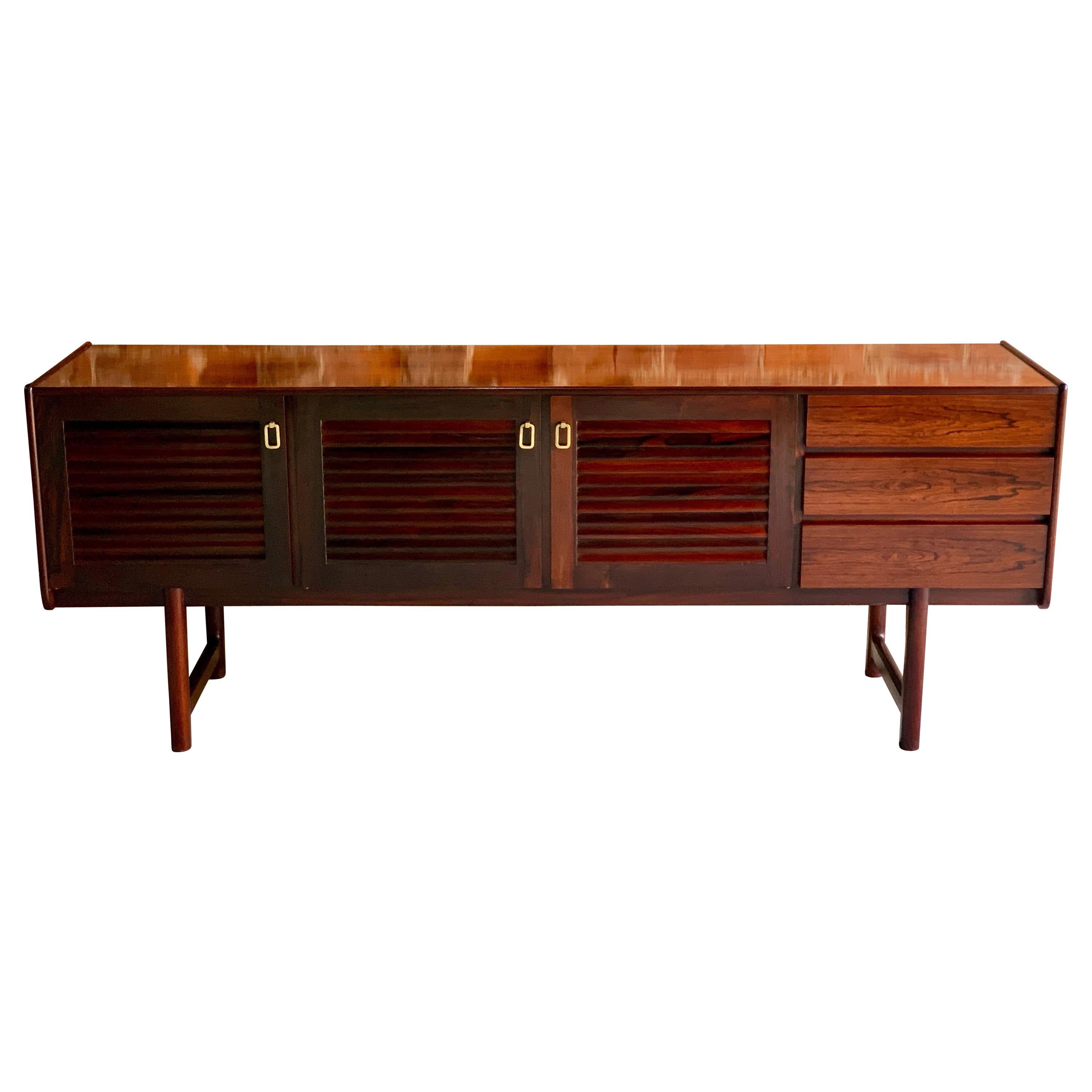 Midcentury A. H. McIntosh & Co of Kirkcaldy Rosewood Sideboard Credenza, 1970s