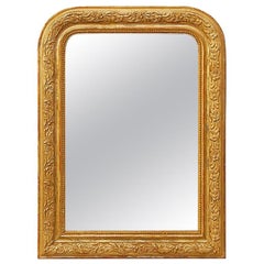 Miroir français de style Louis-Philippe en bois doré, vers 1900