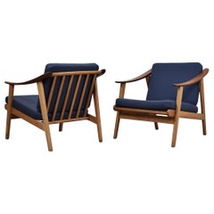 Pair of Modernist Easy Chairs from Denmark, 1960s