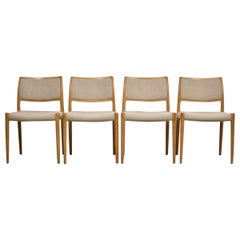 Model 80 Chairs by Niels Otto Møller for J.L.Møllers Mobelfabrik, Denmark, 1950s