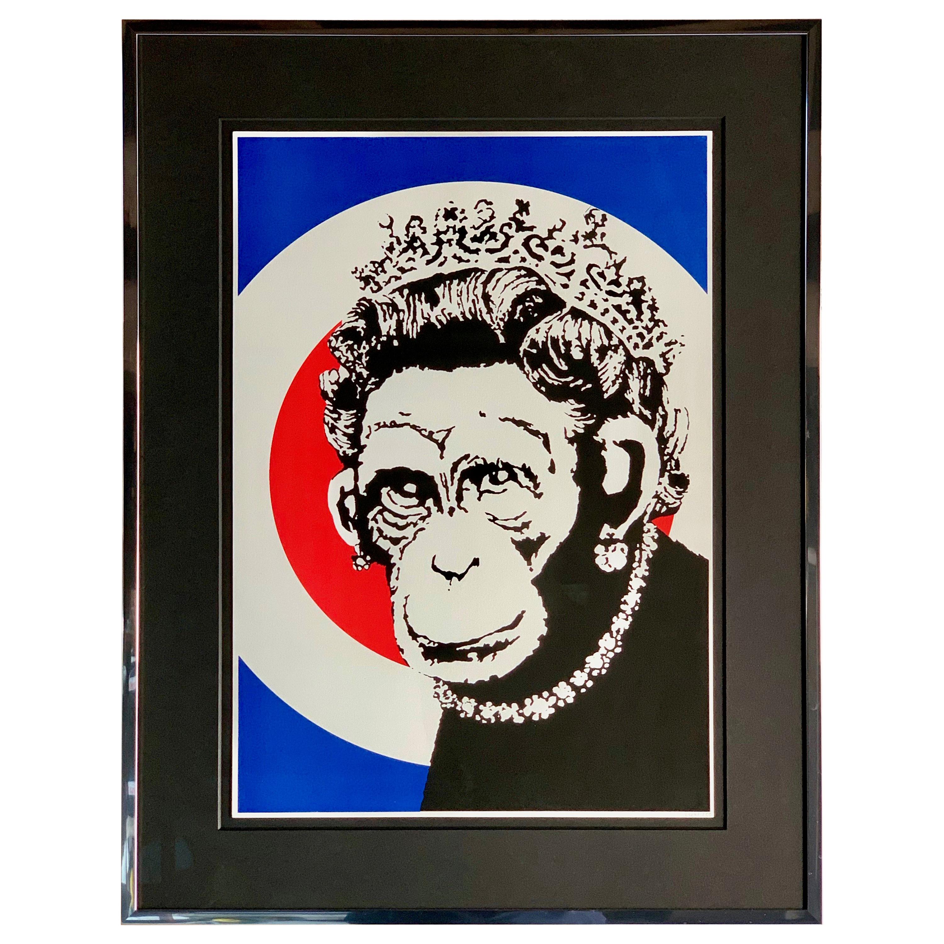 Banksy Monkey Queen, 2003 unsigned