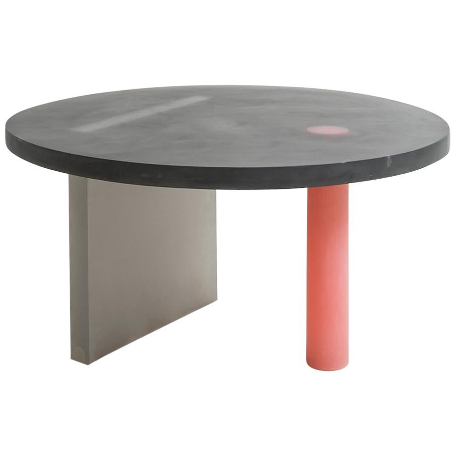 Haze Low Table in Black and Red Resin by Wonmin Park