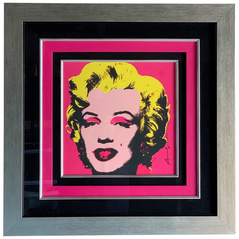 Andy Warhol Marilyn Monroe Offset Lithograph Original Hand Signed At 1Stdibs