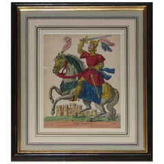 19th Century Framed Theatrical Print of Sir Brian