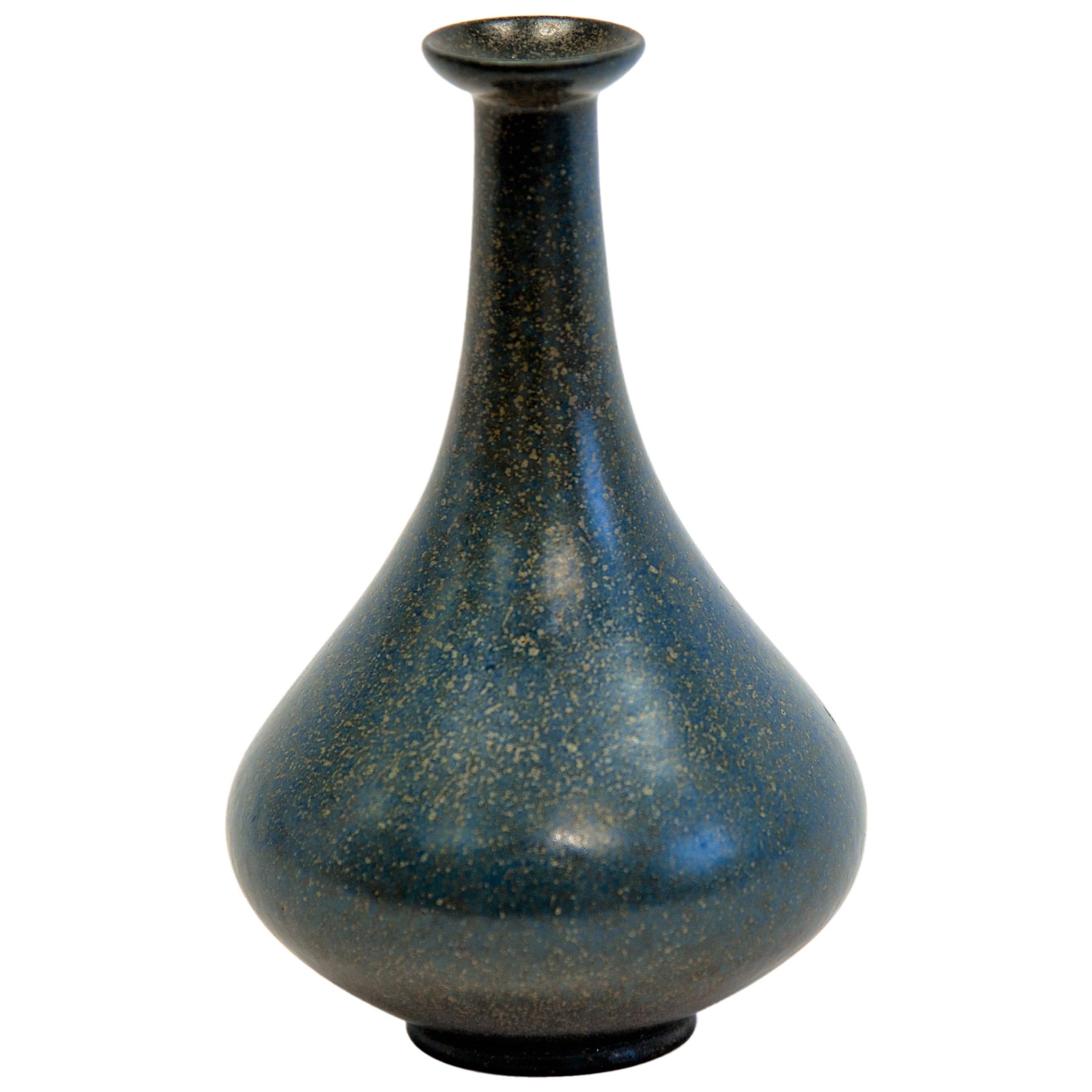 Blue vintage Vase 16 cmH by Gunnar Nylund, Sweden 1960s
