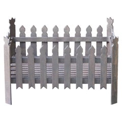 English Neo Gothic Style Fireplace Grate, Fire Grate