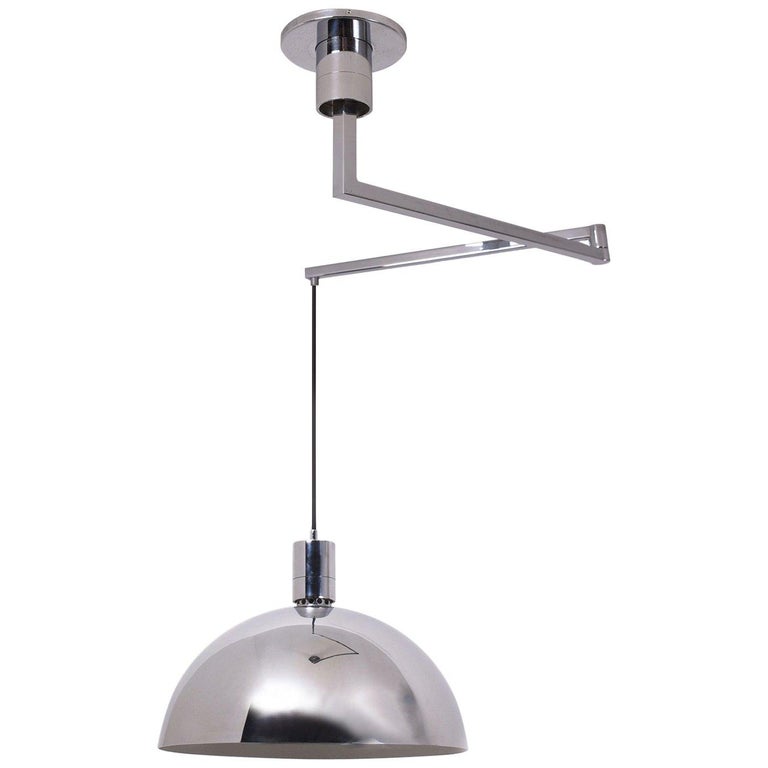 Sirrah Am As Ceiling Lamp With Chromed Swing Arm Franco