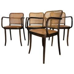 Set of 4 Original Josef Hoffman Prague Chairs for Stendig