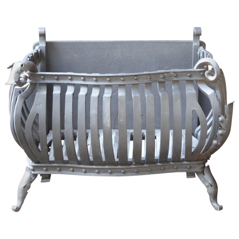 Large Dutch Art Nouveau Fireplace Grate Fire Grate For Sale At