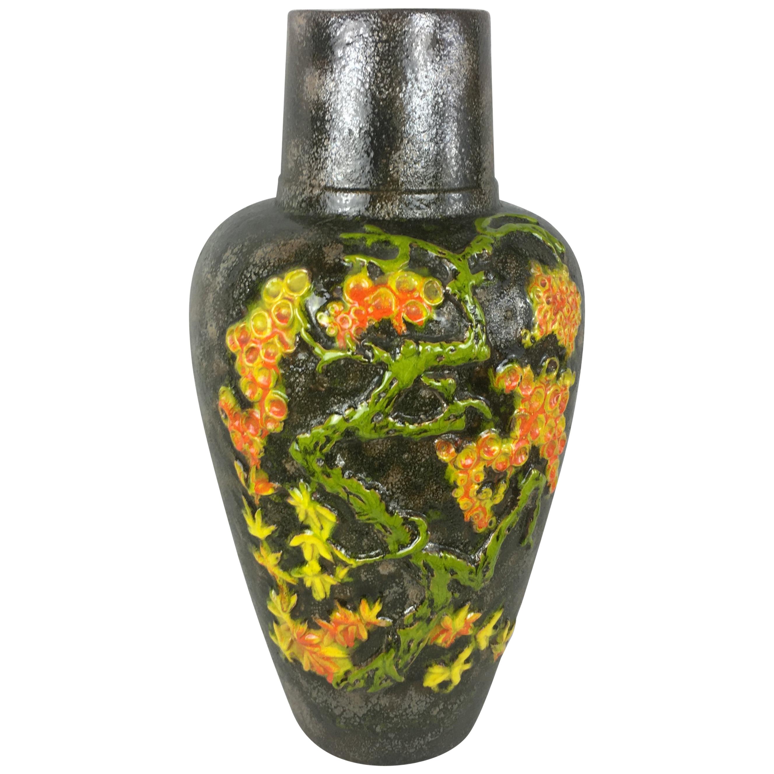 Large Mid-Century West Germany Ceramic Vase or Centerpiece  For Sale