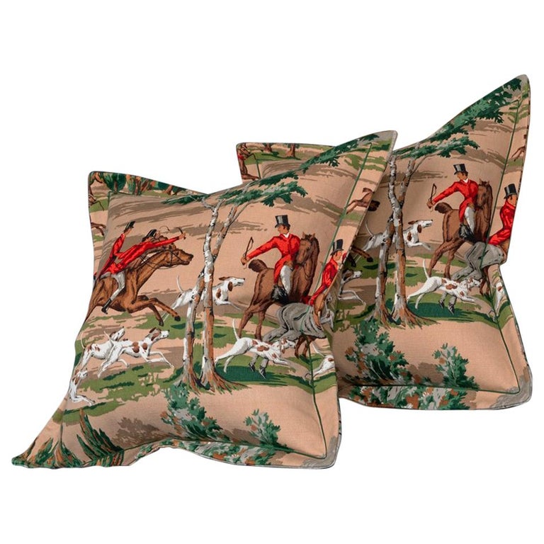 Vintage Cushions Luxury Bespoke Made Pillow ‘the Sanderson Hunt’ Made
