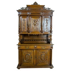 19th Century Neo-Renaissance Oak Buffet