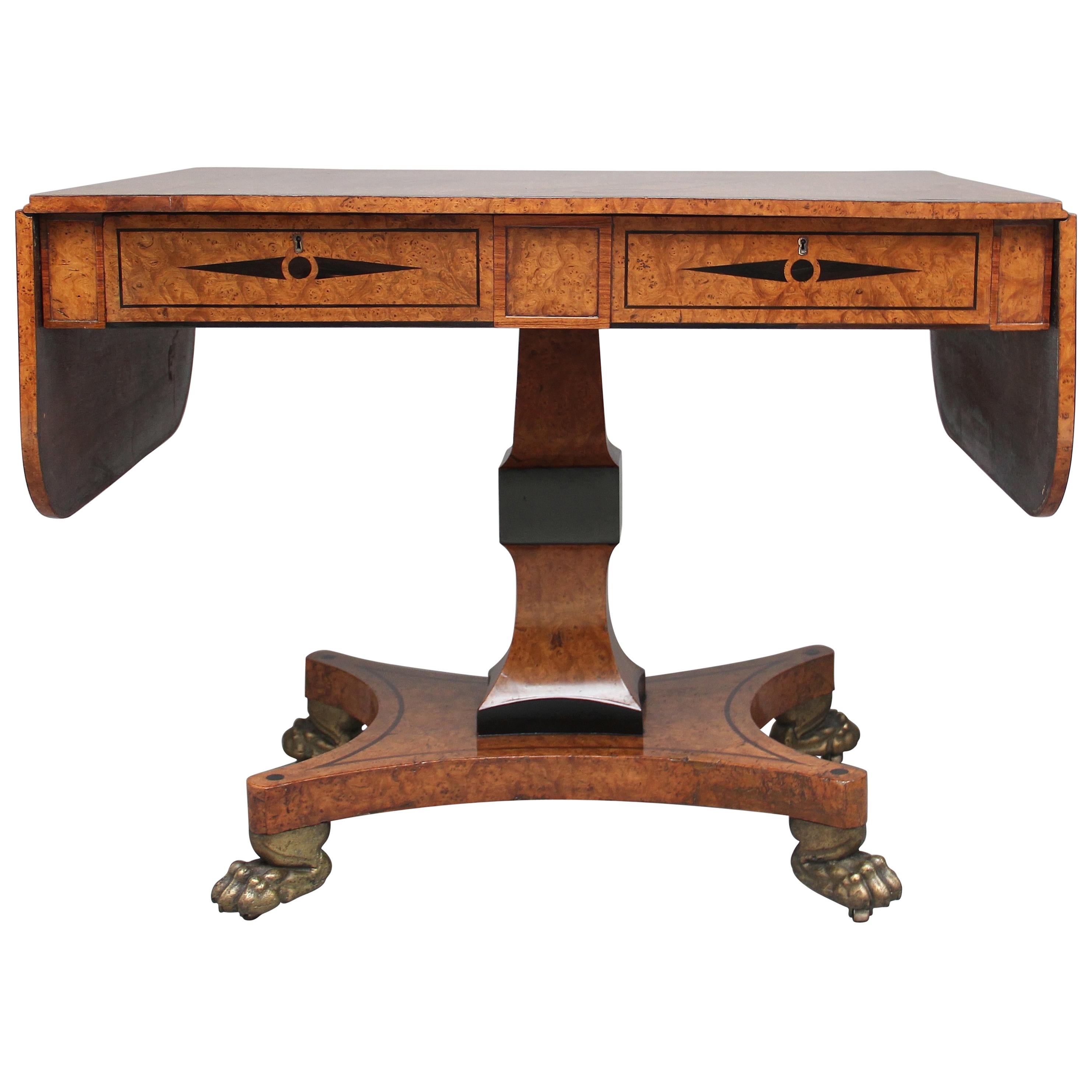 Early 19th Century Pollard Oak Sofa Table
