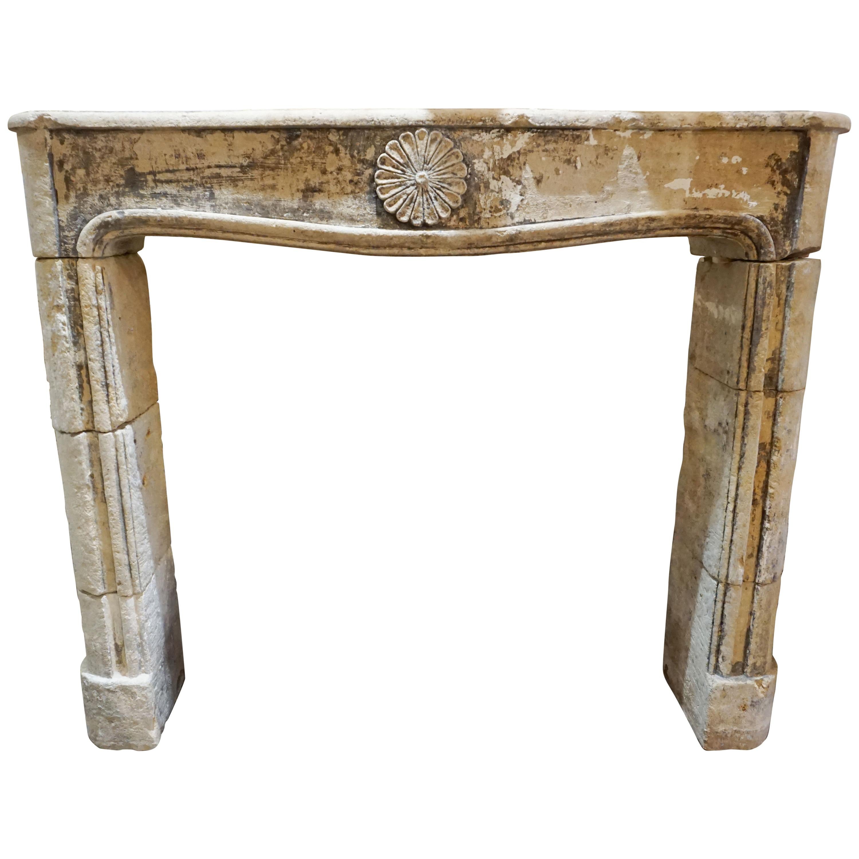 18th Century Style Provincial French Mantel in Limestone For Sale at ...