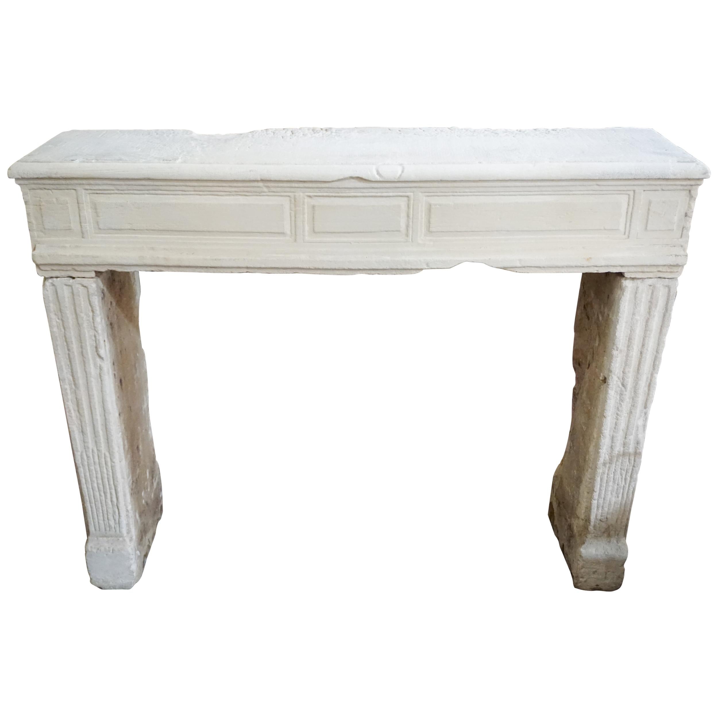 Antique Limestone Mantel For Sale at 1stDibs limestone mantels for sale